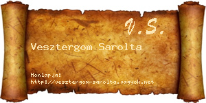 Vesztergom Sarolta névjegykártya